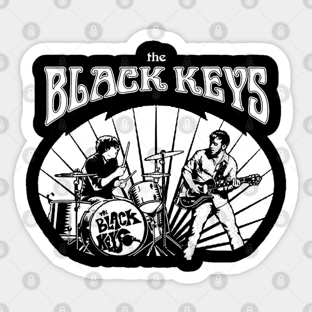 The Black Keys Sticker by CosmicAngerDesign